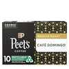 Peet's Coffee Cafe Domingo K-Cup Coffee Pods for Keurig Brewers, Medium Roast, 10 Pods