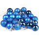 thumbnail image 2 of Paquete de 100 adornos de bolas navideñas XCF irrompibles azul, 2 of 3