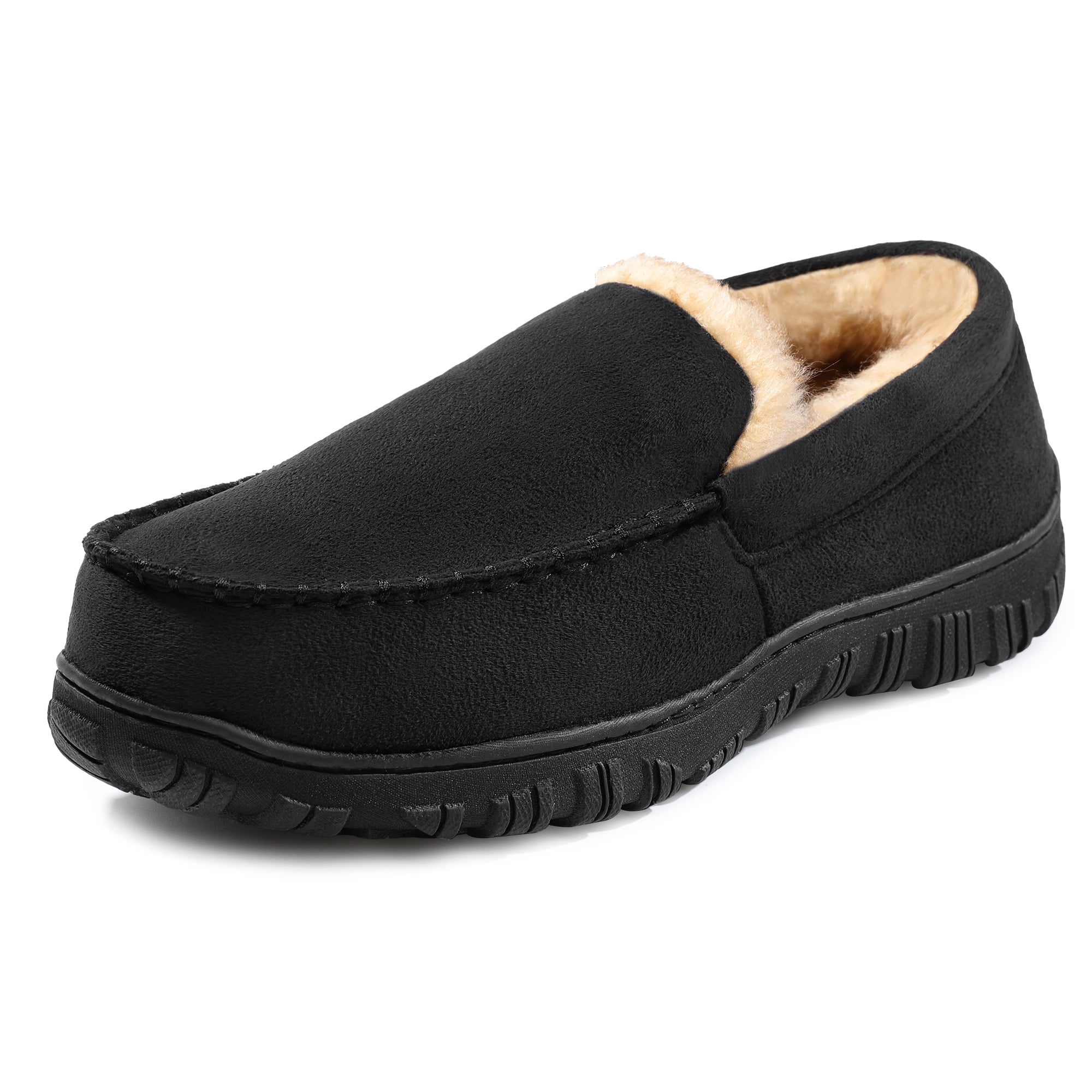 HOMEHOT Men's Slippers Mens Moccasin Slippers Memory Foam House Shoes ...