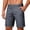Dark Gray, variant on longantii Men's Stretch Short Slim Fit Inseam Flat Front Shorts Summer Cotton Casual Shorts with Pocket Light Blue XXL