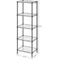 thumbnail image 3 of SONGMICS 5-Tier Metal Storage Shelves Wire Shelving Unit Garage Shelving Storage Rack Kitchen Living Room Shelves Black, 3 of 9