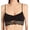 Black, variant on Women's Only Hearts 1940 So Fine Lace Ruched Bralette (Bone L)