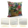 thumbnail image 4 of PRATYUS   Geranium Basket Spring Pillow Covers Flower Outdoor Square Indoor Decorative Throw Pillows White, 4 of 5