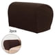 thumbnail image 5 of 2 Juegos de para Reposabrazos de Sofá, Almohadillas para Reposabrazos para Silla, Sofá, Sillón, para Reposabrazos Elásticas Ajustables Café oscuro perfecl Fundas de reposabrazos de sofá, 5 of 8