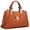 Brown, variant on Dasein Women Satchel Handbags Top Handle Purse Medium Tote Bag Vegan Leather Shoulder Bag