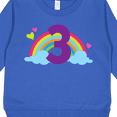 thumbnail image 3 of Inktastic 3rd Birthday Rainbow Number 3 Toddler Sweatshirt, 3 of 4