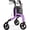 Purple, variant on ZOTO Foldable 3 Wheel Walker for Seniors, Lightweight Rollator with Adjustable Height, Cup and Cane Holder,VRW310-BK