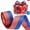 C, variant on 4th of July Ribbon Patriotic Ribbons for Crafts Wrapping Wreath Bows Red White and Blue Ribbon, American Flag Ribbons for Anniversary Party Home Decoration, 0.6 Inch x 98 Yards