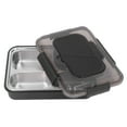 thumbnail image 4 of BuyWeek Boîte à Lunch en Acier Inoxydable, Boîte à Bento Réutilisable à 4 Compartiments avec Cuillère Baguettes pour Enfants Adultes, 4 of 14
