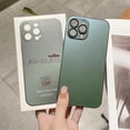 thumbnail image 4 of Original AG Silicone Matter Glass Phone Case For iPhone 15 14 13 12 Pro Max 11 Pro + Plus Lens protect Back Cover With Gift Box, 4 of 5