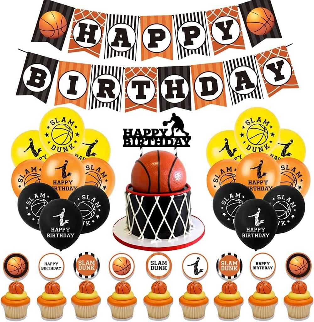YANSION Basketball Party Decorations Supplies, Kids Basketball Birthday