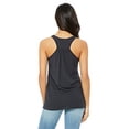 thumbnail image 3 of Bella Ladies Flowy Racerback Tank, L, Dark Grey, 3 of 3