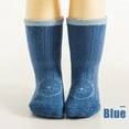 thumbnail image 5 of Odeerbi Infants Toddlers Floor Socks Kids Boys Girls Baby Non Slip Soles Grip Cartoon Cute Ankle Walking Socks Dark Blue, 5 of 5