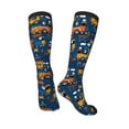 thumbnail image 4 of Balery Funny Steam Train Printed Novelty Socks Men's Women's Crew Socks Sports Socks Knee High Socks Cotton Socks Quirky and Cool Socks, 4 of 9