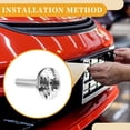 thumbnail image 4 of 1 Set 1/4" M6 Car Anti Theft License Plate Screws for Car Frame Holder with 4 Washers Titanium Tone, 4 of 7