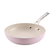 KitchenAid 9.5" Color-Finished Stainless Steel 3-Ply Base Ceramic Nonstick Frying Pan Dishwasher and Metal Utensil Safe, Induction Suitable and Oven Safe to 500°F, Wildflower