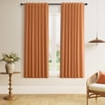 thumbnail image 1 of Juego de cortinas Guken Orange Blackout de 160 cm de longitud, 2 paneles, 1 of 7