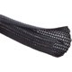thumbnail image 1 of Protector de cable de 1,5 pulgadas Funda de cable de tubo de telar de alambre Funda dividida para cable USB Cable de alimentación - Protege al gato de los cables de masticación - Negro 50 metros, 1 of 4