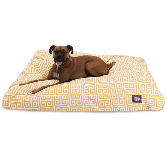 Majestic Pet | Towers Rectangle Pet Bed For Dogs, Removable Cover, Citrus, Large