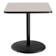 thumbnail image 2 of NPS Cafe Table 36" SQ Round Base 36"H Particleboard Black Frame Grey Top, 2 of 4