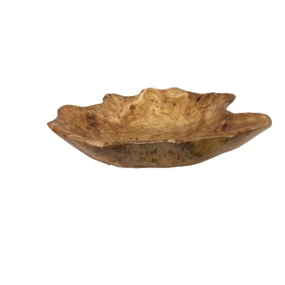 Greener Valley Live Edge Root Wood Decorative Bowl Medium 12-13" wide