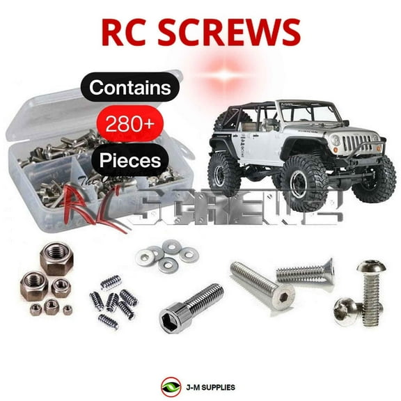 RCScrewZ Stainless Screw Kit axi009 for Axial SCX10 2012 Jeep Wrangler Rubicon 1/10 (#90028) | SET