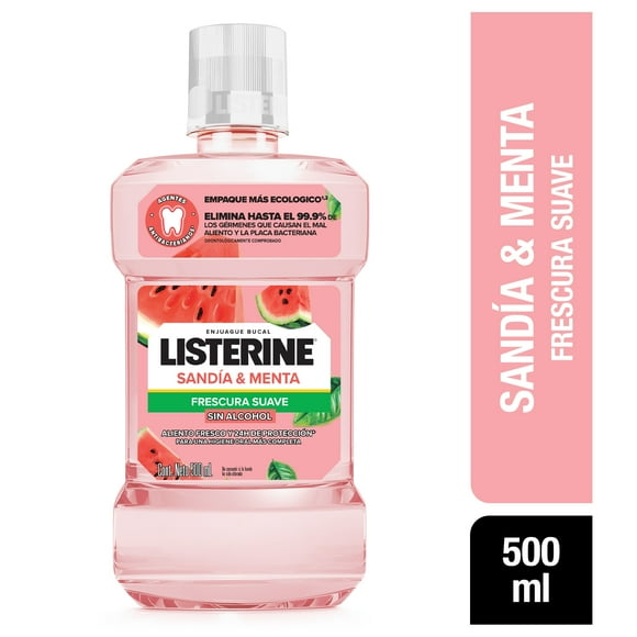 Enjuague bucal Listerine Sandía frescura suave 500ml