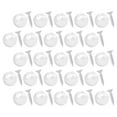 thumbnail image 1 of DEEPCRAFF 50Pcs Mirror Holder Clips Plated Silver Plastic Mirror Mount Kit for Wall and Closet Glass Panel Fixation, 1 of 8