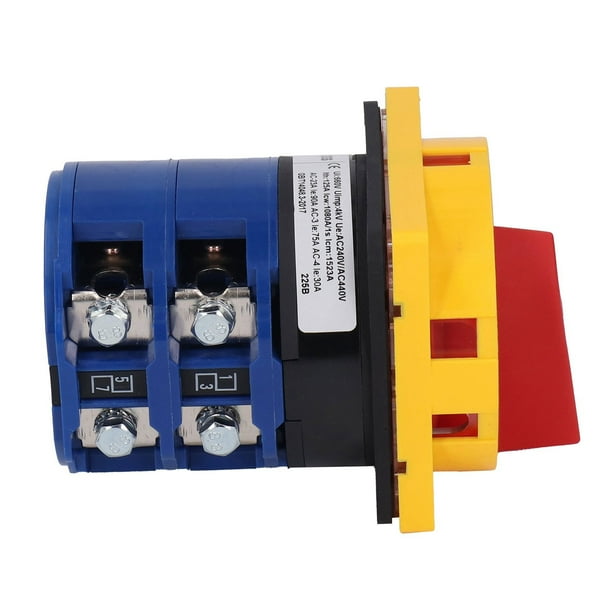 Interruptor Giratorio, 125A AC240V AC440V Interruptor De Cambio De Leva ...