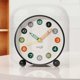 thumbnail image 5 of Silent Bedside Digital Alarm Clock, 4 Inch Round, Non Ticking, Battery Operated with Light Function, 5 of 5