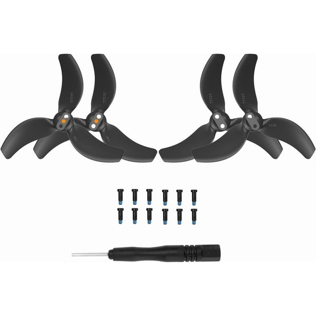 HUGFEGWE Propellers for DJI Avata 2 Drone Props Accessories Replacement Parts (Black) CJB91-4869