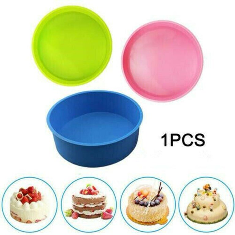 4/6/8Inch Round Silicone Cake Baking Mould Non-stick Cake Pan Tray