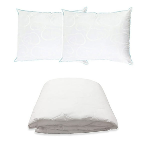 Protector de Colchón Matrimonial UltraSoft Spring Air + 2 Almohadas de Osos
