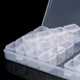 thumbnail image 3 of Caja de dibujo de diamantes de 28 rejillas, caja de almacenamiento de joyería de plástico, almacenamiento de herramientas para decoración de uñas, adecuada para almacenamiento de cuentas de arte de uñas DIY oso de fresa Electrónica, 3 of 5