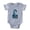 Heather Grey, variant on CafePress - Wwrd_Red_Blue - Cute Infant Baby Football Bodysuit