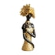 thumbnail image 1 of Estatua de africana, adorno de colección, decoración, regalo de cumpleaños, escultura, figura de resina para centros de mesa y dormitorio. Longitud 8 cm, 1 of 9