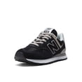 thumbnail image 1 of Zapatilla New Balance 574 Core para mujer, color blanco y negro, talla 10.5, 1 of 7