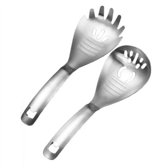 2PCS Multipurpose Grinding Spoon Stainless Steel Kitchen Spoon Garlic Crusher Egg Separator for Kitchen Utensil