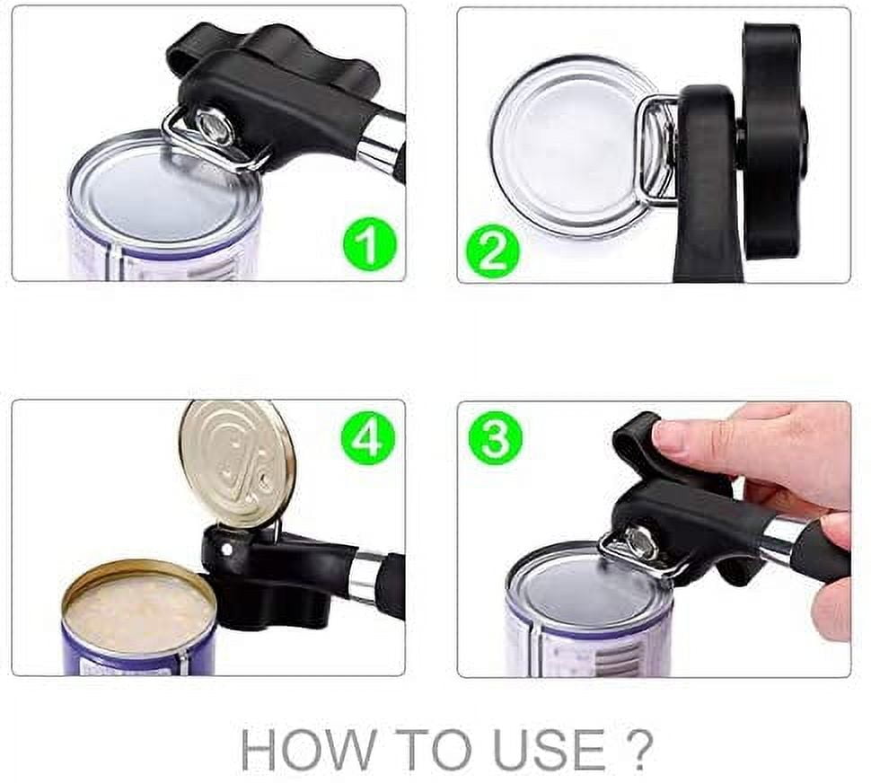 ErgoPro Side Cut Metal Can Opener Easy, Safe, Professional Kitchen Tool  With Steel Blades & Ergonomic Handle. From Rexbaby, $1.4