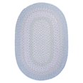 thumbnail image 1 of Colonial Mills Rug BK58R144X144 Blokburst - Sky Blue 12 ft. round Braided Rug, 1 of 1