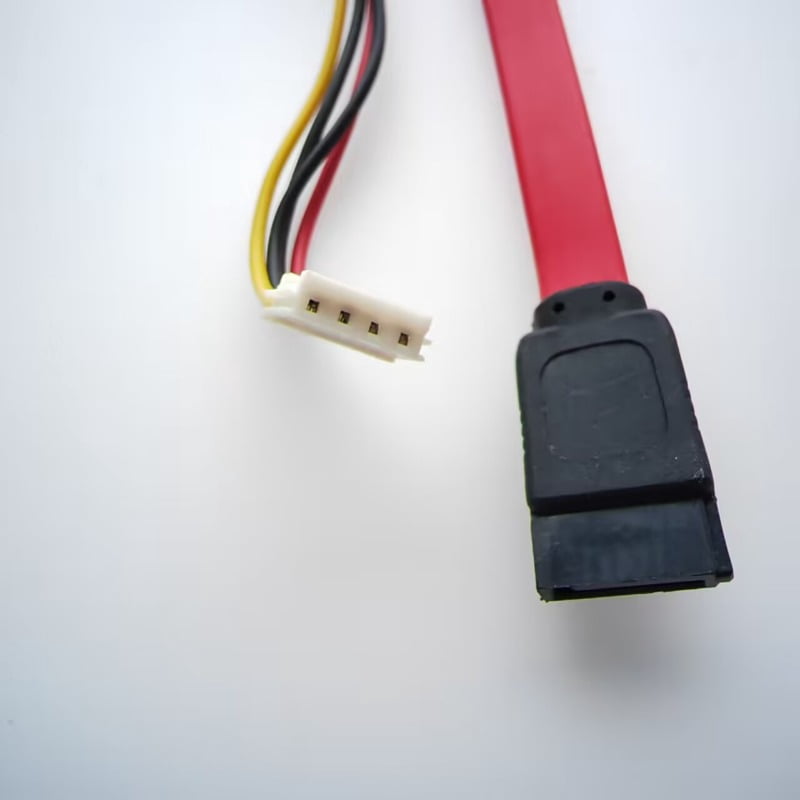 7+15 22pin SATA Hard Disk Drive EH2.54 4pin Power Data Cable 2in1 For HTPC HIN MINI ITX 10cm