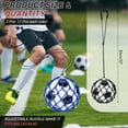 thumbnail image 2 of Uxcell Soccer Ball Kicking Net, Solo Football Ball Kick Net Practice Training Aid Soccer Return Black/Blue, 2 of 6