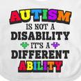 thumbnail image 4 of Inktastic Autism is not a Disability it's a Different Ability Boys or Girls Baby Bib, 4 of 4