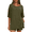 ArmyGreen, variant on 2 Piece Lounge Set for Women Matching Sets Oversized Top and Shorts Sweatsuit Travel Airport Outfit