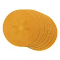 thumbnail image 1 of Design Imports CAMZ12801 Set de 6 Sets de Table Ronds Tissés Floraux, Or Miel, 1 of 2