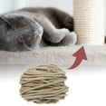 thumbnail image 2 of Unique Bargains Cat Natural Sisal Rope for Scratching Post Tree Replacement Sisal Rope for Repairing  6mm Diameter 98ft, 2 of 6