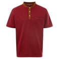 thumbnail image 5 of Mens Shirts Short Sleeve Casual Summer Basic T Shirts Button Vintage Lightweight Tee TopsSize XL, 5 of 9
