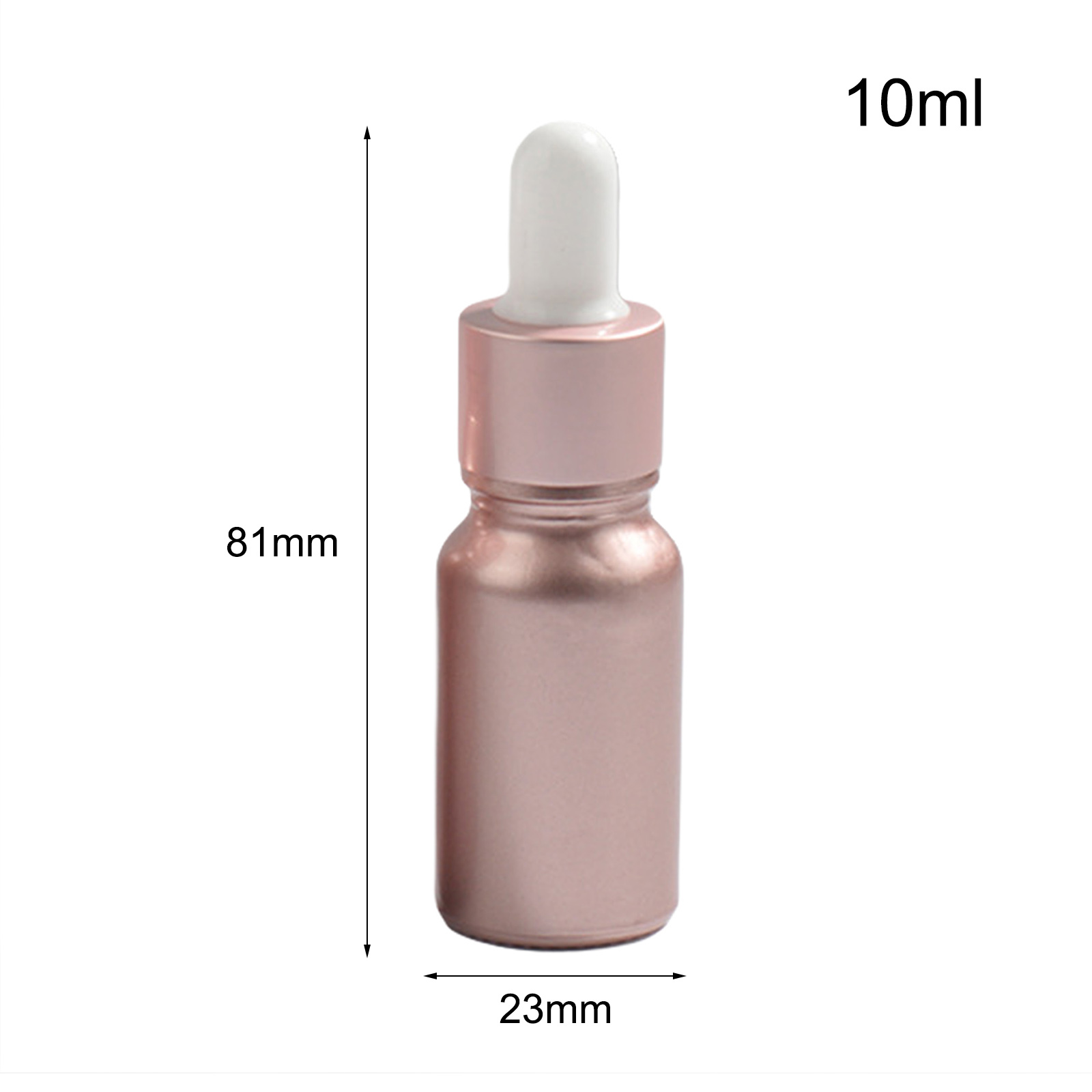 1pc Rose Gold Glass Essential Oil Dropper Bottles 10ML 15ML 30ML Empty Cosmetic Packaging Perfume Bottles - image 5 of 10
