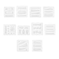 thumbnail image 1 of Miangastore Jewelry Casting Molds Silicone Assorted Color 10Pcs 3.3X3.3X0.2In, 1 of 9