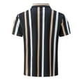 thumbnail image 6 of WREESH Men's Tropical Beach Button Down Shirts Short Sleeve Funny Print Casual Striped Tops for Men Black, 6 of 8